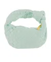 Bottega Veneta Jodie Mini Intrecciato Knot Hobo Bag In Green