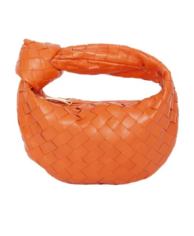 Bottega Veneta Jodie Mini Tote Bag In Orange