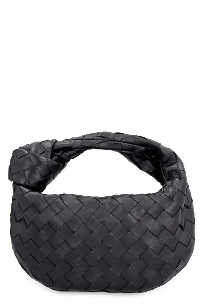 Bottega Veneta Mini Jodie Leather Bag In Black