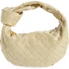 Bottega Veneta Mini Jodie Leather Hobo In Porridge Gold