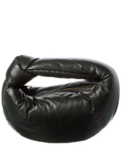 Bottega Veneta Mini Jodie Leather Shoulder Bag In Black