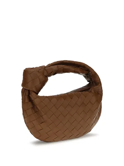 Bottega Veneta Mini Jodie Shoulder Bag In Brown