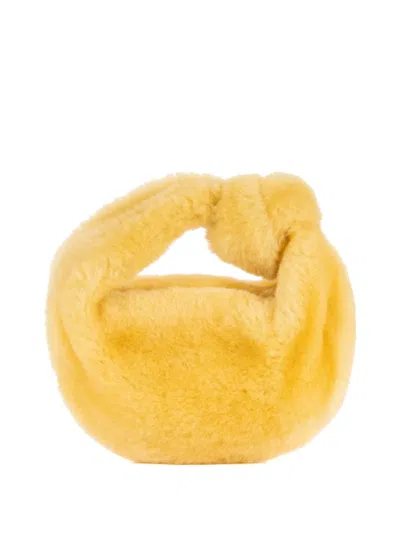 Pre-owned Bottega Veneta Mini Jodie Tote Bag In Yellow