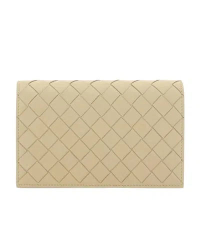 Bottega Veneta Mini Knitted Crossbody Bag In Nude