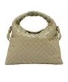 Bottega Veneta Mini Knitted Shoulder Bag In Green