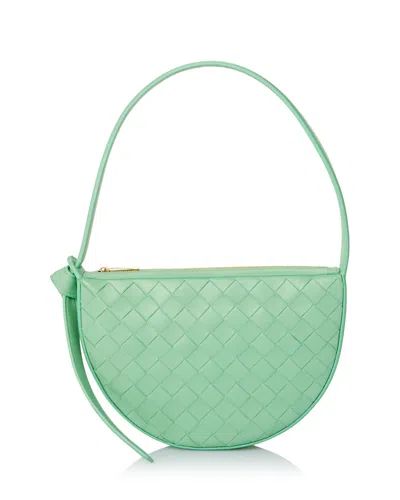 Bottega Veneta Mini Shoulder Bag With Knot In Siren/gold