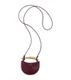 Bottega Veneta Mini Lambskin Sardine Cross-body Bag In Red