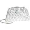 Bottega Veneta Mini Lauren 1980 Intrecciato Metallic Leather Clutch