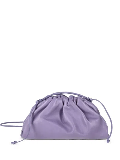 Pre-owned Bottega Veneta Mini Leather Clutch Bag In Purple