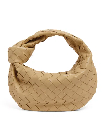 Bottega Veneta Mini Leather Jodie Bag In Neutral