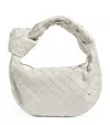 Bottega Veneta Womens Chalk Mini Jodie Intrecciato Leather Top-handle Bag In White