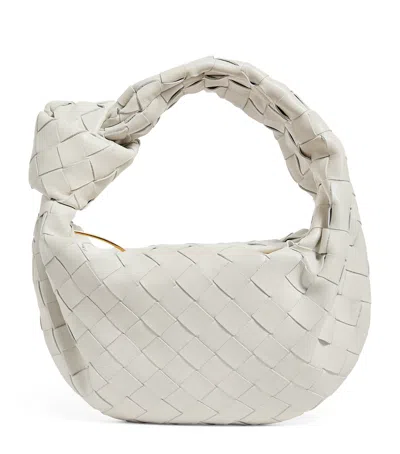 Bottega Veneta Mini Leather Jodie Bag In White