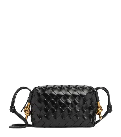 Bottega Veneta Mini Loop Camera Bag In Black