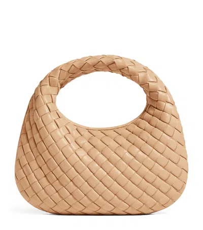 Bottega Veneta Mini Leather Veneta Shoulder Bag In Brown