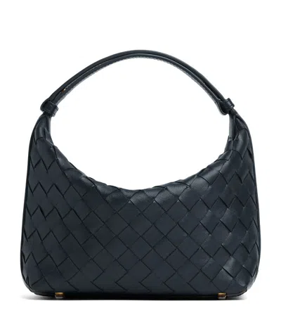 Bottega Veneta Mini Leather Wallace Top-handle Bag In Blue