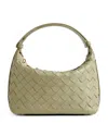 Bottega Veneta Mini Leather Wallace Top-handle Bag In Grey