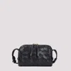 Bottega Veneta Mini Lethestanether Handbag In Black