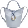Bottega Veneta Mini Liberta Bucket Bag In 1441 Lunar-m Brass