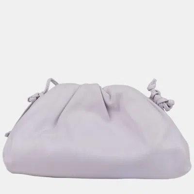 Pre-owned Bottega Veneta Mini Light Violet Leather Pouch And Crossbag In Purple