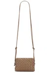Bottega Veneta Mini Loop Bag In Pinecone & Gold