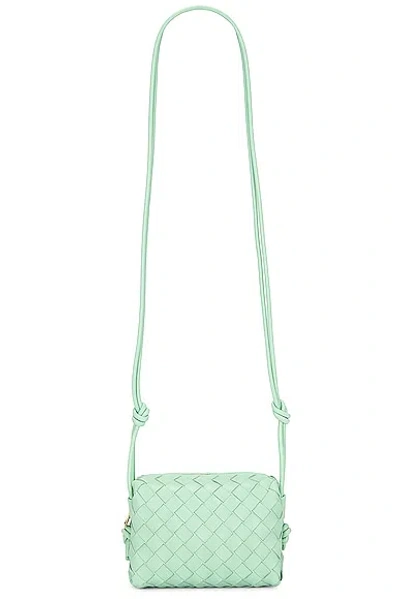 Bottega Veneta Mini Loop Bag In Siren & Gold
