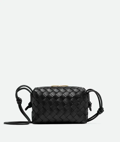 Bottega Veneta Mini Loop Camera Bag In Black