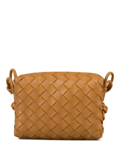 Bottega Veneta Mini Loop Camera Bag In Brown