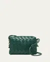 Bottega Veneta Mini Loop Camera Bag In Emerald Green-gold