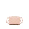 Bottega Veneta Wallace Small Intrecciato Leather Shoulder Bag In Pink