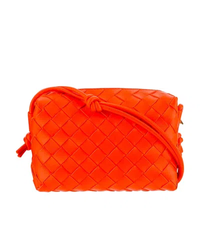 Bottega Veneta Mini Loop Camera Bag In Red