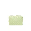 Bottega Veneta Mini Loop Camera Intrecciato Leather Crossbody Bag In Fennel