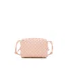 Bottega Veneta Loop Intrecciato Crossbody Bag In Pink
