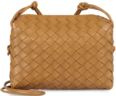 Bottega Veneta Mini Loop Camera Bag In Beige