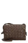 Bottega Veneta Mini Loop Leather Camera Bag In Light Brown-gold
