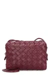 Bottega Veneta Mini Loop Leather Camera Bag In Red