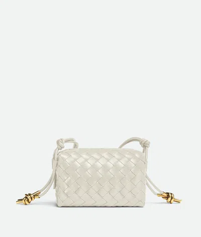 Bottega Veneta Mini Loop Metal Knots In Bone