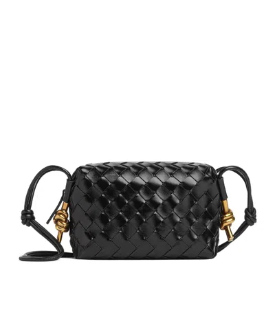 Bottega Veneta Women Loop Shoulder Bag In Black