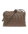 Bottega Veneta Mini Loop Leather Camera Bag In Brown