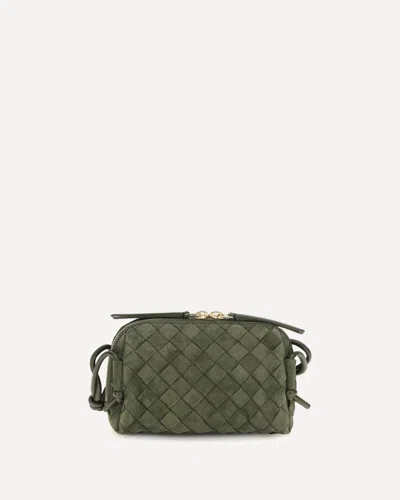 Bottega Veneta Mini Loop Shoulder Bag In Green