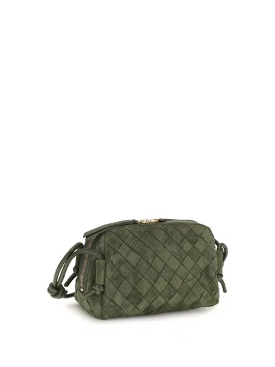 Bottega Veneta Mini Loop Shoulder Bag In Green