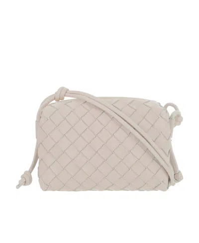 Bottega Veneta Mini Loop Shoulder Bag In Nude