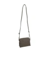 Bottega Veneta Mini Loop Woven Shoulder Bag In Brown