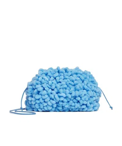 Bottega Veneta Mini Mop Clutch Bag In Blue