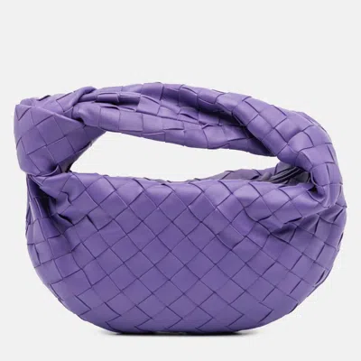 Pre-owned Bottega Veneta Mini Nappa Intrecciato Jodie In Purple