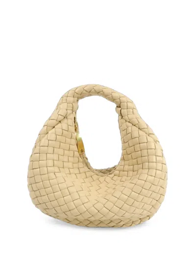 Pre-owned Bottega Veneta Mini Padded Jodie Handbag In Neutrals