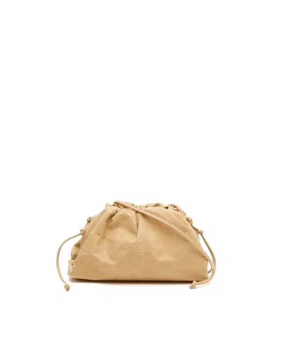 Bottega Veneta Mini Paper The Pouch Bag In Neutral