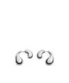 Bottega Veneta Mini Pendant Earrings In White