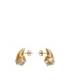 Bottega Veneta Mini Drop Earrings In Yellow