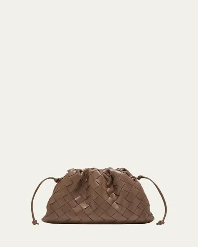 Bottega Veneta Mini Pouch Bag In Taupe Grey