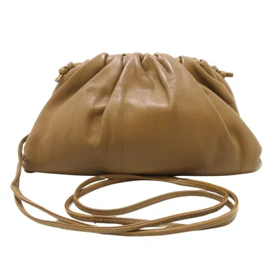 Bottega Veneta Mini Pouch Camel Leather Shoulder Bag ()